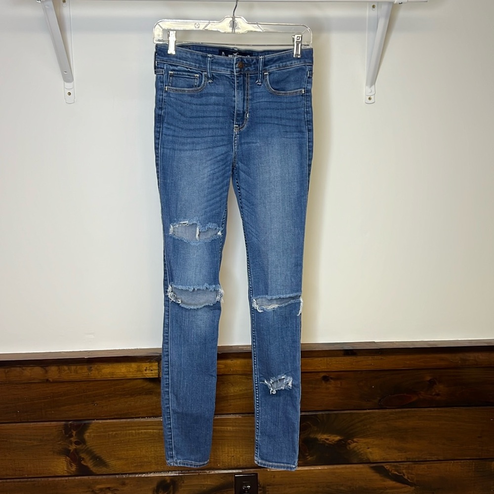 Hollister Women's Skinny Jeans - Blue